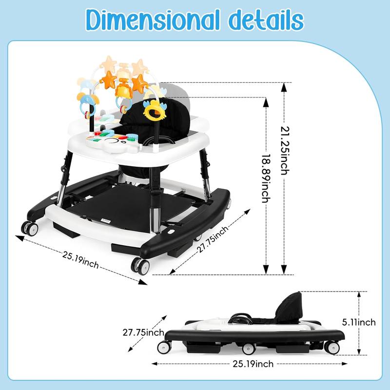 5-in-1 Baby Walker for Boys and Girls