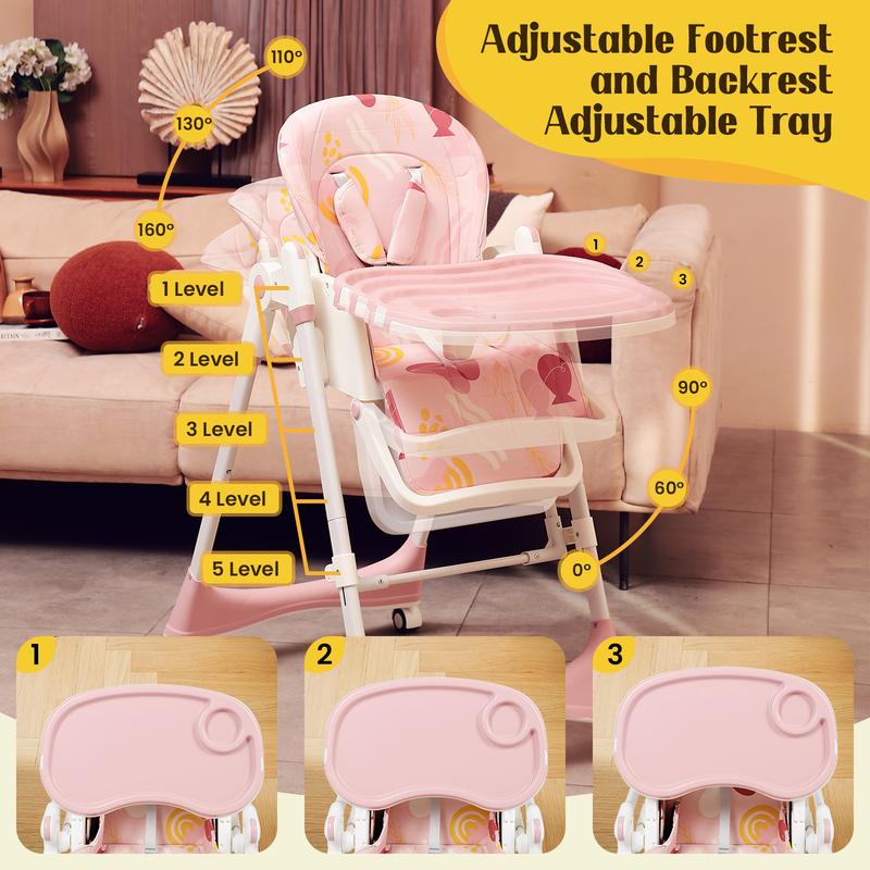 5-in-1 Baby High Chair & Rocking Chair Combo