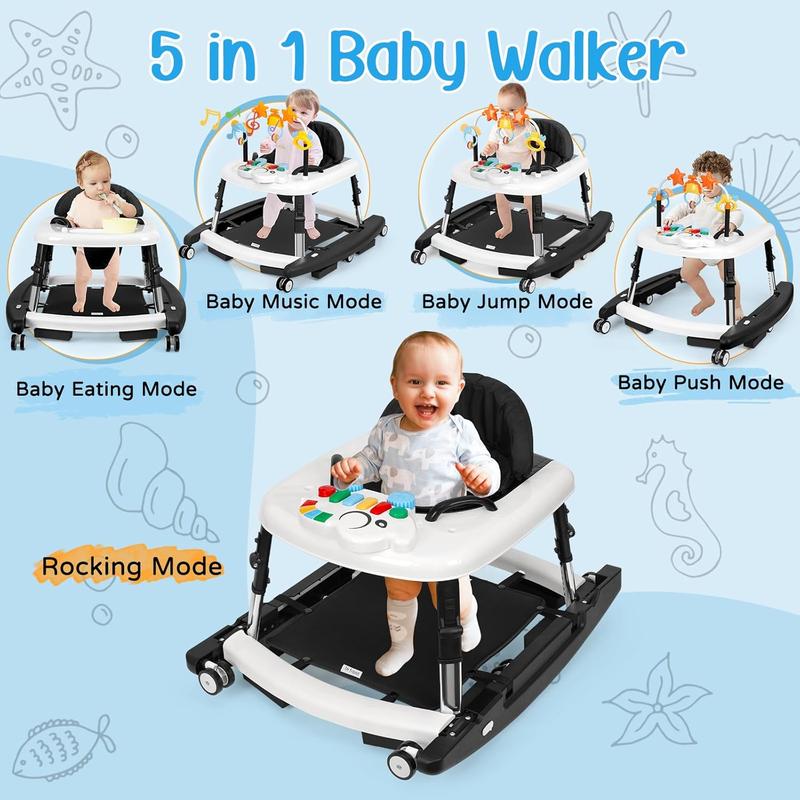5-in-1 Baby Walker for Boys and Girls