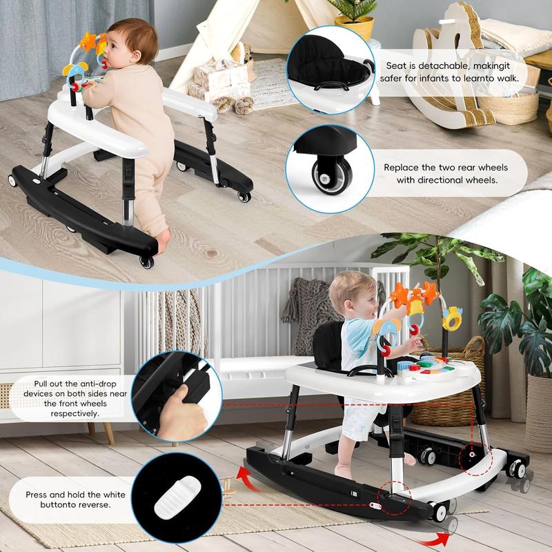 5-in-1 Baby Walker for Boys and Girls